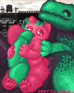 duo genitals knot licking oral penile penis penis_lick sex size_difference tongue prettyjelly rain_world videocult green_lizard_(rain_world) lizard_(rain_world) 4:5 animated digital_media_(artwork) hi_res pixel_(artwork) pixel_animation