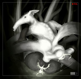 anthro anus balls big_balls big_knot bodily_fluids bouncing_balls cum cum_on_balls cum_string dorsal_ridge duo forest fur genital_fluids genitals glowing glowing_cum human_on_anthro interspecies knot knotted_penis long_limbs looking_at_viewer looking_back looking_back_at_viewer male male/male night penis plant presenting presenting_anus recording size_difference tree unusual_bodily_fluids unusual_cum unusual_genital_fluids white_body white_fur thedivinetemple cliff_(himeros) morse_woods_monster_(himeros) borzoi canid canine canis domestic_dog human hunting_dog mammal sighthound hi_res