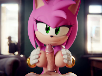 anthro breast_play breasts clothing duo female female_on_human first_person_view genitals gloves green_eyes handwear human_on_anthro humanoid_genitalia humanoid_penis interspecies light_body light_skin male male/female penis pink_body sex titfuck ganondork sega sonic_the_hedgehog_(series) amy_rose eulipotyphlan hedgehog human mammal 3d_(artwork) 3d_animation 4:3 animated digital_media_(artwork) hi_res high_framerate no_sound short_playtime video