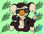 anthro anus balls biped butt chibi erection eyewear genitals humanoid_genitalia humanoid_penis male penis solo sunglasses x_anus grolarbearsins animal_crossing nintendo eugene_(animal_crossing) koala mammal marsupial vombatiform 2020 hi_res