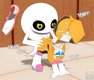 anthro bodily_fluids cum cum_inside doggystyle duo female from_behind_position genital_fluids sex mklancer00 sega sonic_the_hedgehog_(series) rouge_the_bat bat boo_(sonic) boom_boo_(sonic) ghost mammal spirit absurd_res hi_res