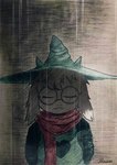 ambiguous_gender anthro clothing eyes_closed eyewear floppy_ears fluffy fur glasses hands_behind_back hat headgear headwear heart_symbol robe scarf solo water wet white_body white_fur milin_goatmonsto deltarune undertale_(series) ralsei bovid caprine goat mammal absurd_res hi_res male_(lore)