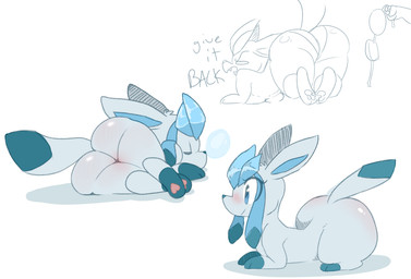 big_butt bikini blue_eyes blush breasts busty_feral butt clothing dialogue duo eyes_closed feet female feral fur hindpaw lying medium_breasts pawpads paws simple_background sitting sleeping smile solo swimwear teeth text thick_thighs two-piece_swimsuit wide_hips backsash nintendo pokemon sarah_(simplifypm) canid canine eeveelution generation_4_pokemon glaceon mammal pokemon_(species) 2017 digital_media_(artwork) english_text hi_res sketch sketch_page
