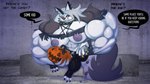 16:9 abs anthro big_breasts big_muscles black_body black_clothing black_fur black_legwear black_thigh_highs breasts canid canid_demon canine claws clothing collar demon ear_piercing english_text female fur hair hellhound helluva_boss huge_breasts huge_muscles hyper hyper_muscles ineffective_clothing legwear loona_(helluva_boss) mammal multicolored_body multicolored_fur muscular muscular_anthro muscular_arms muscular_female muscular_legs muscular_thighs mythological_canine mythological_creature mythology nipples piercing purple_nipples red_eyes solo spiked_collar spikes text thigh_highs toe_claws toonpower torn_clothing white_body white_fur white_hair widescreen