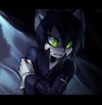 alternative_fashion blood bodily_fluids clothing cross goth green_eyes hair holding_arm male pointed_cross scared solo wounded ann-jey sega sonic_the_hedgehog_(series) fan_character domestic_cat felid feline felis mammal