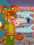 anthro bedroom candle custom food fruit happy holidays intersex intersex/intersex larva male maleherm pizza plant pumpkin solo young henry_orangesun halloween arthropod caterpillar felid feline insect mammal pantherine tiger 3:4 hi_res