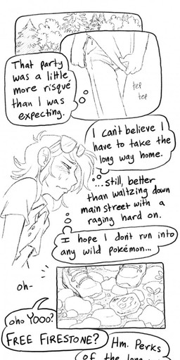 6_breasts after_transformation anthro breasts dialogue evolutionary_stone eyewear female feral fire_stone forced forced_transformation gender_transformation genitals glasses male multi_breast profanity solo tenting text transformation vulva pineconepaladin nintendo pokemon jaki-kun_(character) eeveelution flareon generation_1_pokemon human humanoid mammal pokemon_(species) absurd_res comic english_text hi_res long_image monochrome tall_image