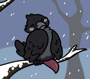 ^_^ beak black_body black_feathers blush blush_lines cloacal_penis countershade_feathers countershading eyes_closed feathers feet feral fluffy genitals grey_beak grey_body grey_feathers happy male multicolored_body multicolored_feathers neck_tuft penis plant smile snow solo tail tail_feathers talons tapering_penis toes tree tuft two_tone_body two_tone_feathers vein wings winter gandergeist bebi_(cutiecanary) avian bird aliasing digital_media_(artwork)