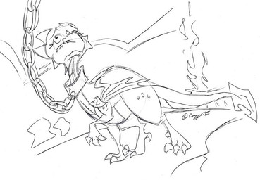 6_horns blade captured chain_around_neck claws dewclaw digitigrade facial_markings fantasy female female_feral feral fire head_markings horn long_neck long_tail low-angle_view markings membrane_(anatomy) membranous_wings multi_horn nervous quadruped sad scales solo tail tail_blade tapering_tail ventral_scales weapon_tail wing_claws wings razzek activision european_mythology mythology spyro_the_dragon the_legend_of_spyro cynder dragon mythological_creature mythological_scalie scalie western_dragon 2007 english_description monochrome signature sketch unavailable_at_source