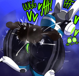 anal anal_penetration anthro backsack ball_slap balls balls_deep big_butt big_penis bodily_fluids butt clothing cum cum_in_ass cum_inside duo ejaculation electronics empty_eyes error female genital_fluids genitals glistening glistening_balls glistening_butt glistening_genitalia glistening_penis green_eyes headphones heart_eyes heart_symbol huge_butt huge_penis human_on_anthro interspecies machine male male/female onomatopoeia penetration penile penile_penetration penis penis_in_ass plap screen screen_face shaking shivering shortstack shortstack_female slap sound_effects surprised sweat sweaty_butt tail text thick_thighs vulva runbash project_turboblast tempo_(project_turboblast) human humanoid lagomorph leporid mammal rabbit robot robot_anthro absurd_res hi_res