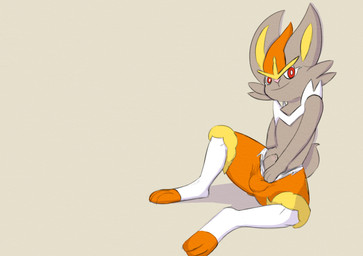 anthro bottomwear bottomwear_down bulge clothed clothing flaunting foreskin genitals humanoid_genitalia humanoid_penis looking_at_viewer male pants pants_down partially_clothed penis presenting presenting_penis sitting smile solo unretracted_foreskin twerpishimp game_freak nintendo pokemon cinderace generation_8_pokemon lagomorph leporid mammal pokemon_(species) rabbit hi_res