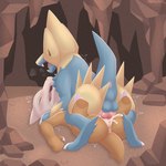 1:1 andyocelot animal_genitalia animal_penis anus blue_body blue_fur blush bodily_fluids bone breath brown_body canid canine canine_genitalia canine_penis cave cave_background cum cum_in_pussy cum_inside duo eyes_closed feet female from_front_position fur generation_1_pokemon generation_3_pokemon genital_fluids genitals hi_res hindpaw male male/female mammal manectric marowak mating_press nintendo on_ground open_mouth orgasm panting paws penetration penis pokemon pokemon_(species) quadruped raised_tail rock scalie sex skull skull_head spread_legs spreading tail teeth twitching vaginal vaginal_penetration yellow_body yellow_fur