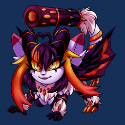 3_toes accessory armwear breasts busty_feral cannon chain clothing elbow_gloves feet female feral furgonomics gem gloves gold_(metal) gold_chain gun hair handwear horn jewelry neck_tuft orange_eyes partially_clothed_female purple_body purple_hair ranged_weapon ring round_ears solo tail tail_accessory tail_gun tail_jewelry tail_ring toes tuft weapon weapon_tail wings wirwik dragonborn_velatis velatis_ferio_caedo felid feline mammal 1:1 alpha_channel hi_res