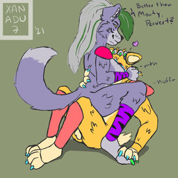 anthro asking asking_another asking_for_opinion breasts breath breathing_noises cowgirl_position dialogue duo face_in_breasts female fingers from_front_position hair head_between_breasts heart_reaction heart_symbol male male/female name_drop name_in_dialogue on_bottom on_top onomatopoeia paws question questioning_tone sex sound_effects talking_to_another talking_to_partner text vowelless vowelless_vocalization yes-no_question xanadu7 five_nights_at_freddy's five_nights_at_freddy's:_security_breach scottgames steel_wool_studios glamrock_freddy roxanne_wolf bear canid canine canis mammal wolf 1:1 2021 digital_media_(artwork) english_text hi_res