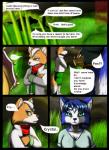 anthro bone_frill breasts dialogue female frill_(anatomy) head_crest head_frill male medium_breasts text moltsi nintendo star_fox fox_mccloud krystal_(star_fox) prince_tricky canid canine ceratopsian dinosaur fox mammal ornithischian prehistoric_species reptile scalie triceratops 2013 comic english_text hi_res