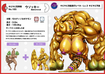 balls big_breasts big_penis border breasts brown_body brown_nipples brown_penis brown_skin dreadlocks duo faceless faceless_character faceless_intersex female genital_piercing genitals glans gold_body gynomorph huge_breasts huge_penis inanimate_transformation intersex male nipple_piercing nipples nude penis penis_piercing petrification piercing plant purple_glans purple_nipples red_border simple_background solo surfboard text transformation vein white_background nikunigushii nintendo pokemon elemental_creature flora_fauna generation_2_pokemon generation_9_pokemon gholdengo gold_creature human humanoid mammal pokemon_(species) sudowoodo absurd_res censored hi_res japanese_text mosaic_censorship translation_request