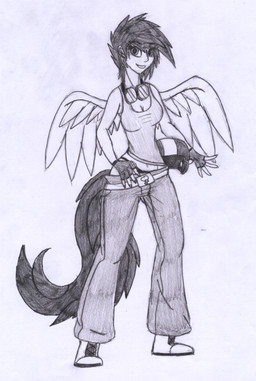 alternate_species bottomwear clothed clothing eyewear feathered_wings feathers female fingerless_gloves footwear gloves goggles handwear humanized looking_at_viewer panties pants shoes simple_background solo tail underwear white_background wings efrejok friendship_is_magic hasbro my_little_pony scootaloo_(mlp) human mammal 2012 sketch source_request