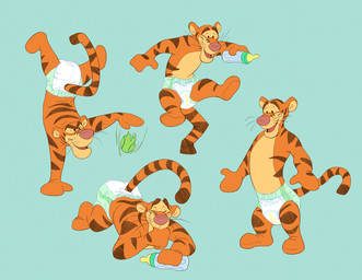 ageplay anthro baby_bottle ball biped bouncing_ball clean_diaper clothed clothing diaper fur handstand happy infantilism male markings multiple_poses open_mouth open_smile orange_body orange_fur pose roleplay simple_background smile solo striped_body striped_fur striped_markings striped_tail stripes sucking tail tail_markings tennis_ball thumb_suck topless wearing_diaper wetness_indicator colt3n disney winnie_the_pooh_(franchise) tigger felid mammal pantherine tiger 2021 absurd_res digital_media_(artwork) hi_res