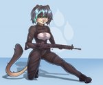 anthro boots clothing female footwear gun ranged_weapon rifle shoes sig_550 solo trigger_discipline uniform weapon hermitpioneer mai_karmel domestic_cat felid feline felis mammal hi_res