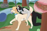 anal anal_penetration animal_genitalia animal_penis anthro anthro_on_feral anthro_penetrating ball bestiality blonde_hair blush canine_genitalia canine_penis close-up collar coprophilic_intercourse dirty_anal dog_park dog_tags domestic duo feces female fence feral genitals hair internal male male/female messy penetration penis plant scatplay tennis_ball tongue tree tunnel ghostyxtoasty moon_(selenianskye) roslyne_(ghostyxtoasty) border_collie canid canine canis collie domestic_dog herding_dog mammal pastoral_dog poodle sheepdog absurd_res hi_res