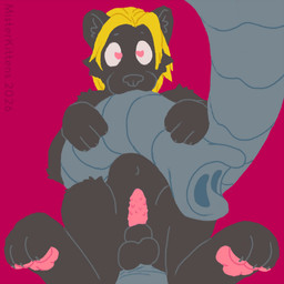 animal_genitalia animal_penis anthro balls dominant elephant_penis feline_genitalia feline_penis fur genitals heart_symbol larger_dom male nude pawpads paws penetration penile_spines penis proboscis_(anatomy) size_difference smaller_penetrated trunk_(anatomy) misterkittens sebi elephant elephantid felid mammal pantherine proboscidean 1:1