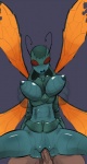 antennae_(anatomy) anthro anthrofied balls bouncing_breasts breasts butt compound_eyes duo erection female female_penetrated from_behind_position genitals human_on_anthro insect_wings interspecies male male/female male_penetrating male_penetrating_female nipples non-mammal_breasts non-mammal_nipples nude penetration penile penile_penetration penis penis_in_pussy pussy sex simple_background vaginal vaginal_penetration wings digitalkaiju fallout microsoft arthropod cazador_(fallout) human hymenopteran insect mammal spider_wasp tarantula_hawk_wasp wasp hi_res