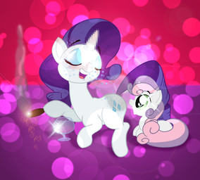 alcohol beverage blue_eyeshadow blush cigar cutie_mark drunk duo eyes_closed eyeshadow female feral food fur green_eyes hair horn makeup multicolored_hair purple_hair quadruped smoking substance_intoxication tail two_tone_hair white_body white_fur young young_feral gavalanche friendship_is_magic hasbro my_little_pony mythology rarity_(mlp) sweetie_belle_(mlp) equid equine mammal mythological_creature mythological_equine unicorn censored mosaic_censorship sibling_(lore) sister_(lore) sisters_(lore)