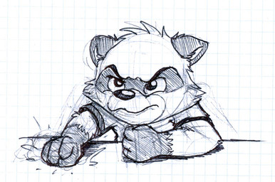 angry anthro clothed clothing facial_markings fist front_view glistening glistening_eyes gloves_(marking) head_markings head_tuft male male_anthro markings mask_(marking) mouth_closed narrowed_eyes shirt simple_background solo t-shirt topwear tuft pandapaco art_(pandapaco) mammal procyonid raccoon 2015 monochrome sketch traditional_media_(artwork)