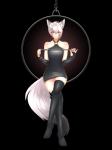 3:4 alpha_channel animal_humanoid canid canid_humanoid canine canine_humanoid clothing dominant female flat_chested gloves hair handwear hi_res humanoid latex legwear mammal mammal_humanoid porniky solo stick stockings wolf_humanoid yuichi