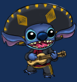 acoustic_guitar ambiguous_gender black_eyes blue_body blue_claws blue_nose claws clothed clothing guitar happy hat headgear headwear holding_musical_instrument holding_object mariachi mexico musical_instrument notched_ear open_mouth open_smile plucked_string_instrument simple_background smile solo sombrero standing string_instrument teeth toe_claws transparent_background wide_eyed skywakko disney lilo_and_stitch stitch_(lilo_and_stitch) alien experiment_(lilo_and_stitch) 2016 alpha_channel digital_drawing_(artwork) digital_media_(artwork)