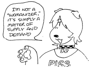 anthro blush bone_collar_tag checkered checkered_collar clothed clothing collar collar_tag dialogue female floppy_ears hair hair_over_eye pawpads shirt simple_background snout solo speech_bubble talking_to_viewer text text_on_clothing text_on_shirt text_on_topwear topwear wearing_collar white_background gaydottiff shelley_(gaydottiff) canid canine canis domestic_dog mammal 2026 black_and_white english_text monochrome trans_(lore) trans_woman_(lore)