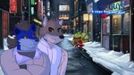 anthro city city_background eye_contact group holidays ill logo looking_at_another male night trio ai_assisted ai_generated_background conditional_dnp kbh_kazuhisa yeibyuwu christmas dreamworks kemoteto_yakuza_project the_bad_guys kazuhisa mr._piranha_(the_bad_guys) mr._wolf_(the_bad_guys) canid canine canis fish hyena mammal marine piranha_(fish) serrasalmid spotted_hyena wolf 16:9 hi_res widescreen