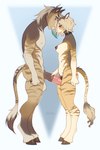 5_fingers animal_genitalia animal_penis anthro areola balls blonde_hair blue_eyes breasts brown_body brown_fur brown_tail choker duo equine_genitalia equine_penis erection female fingers fur genitals hair hand_on_penis jewelry looking_down male necklace nipples nude nude_anthro nude_female nude_male penis pussy red_eyes simple_background smile standing tail teeth koda_walker caleb_(legojohn) cassandra_(legojohn) equid equine horse mammal 2025 2:3 absurd_res digital_media_(artwork) hi_res brother_(lore) brother_and_sister_(lore) incest_(lore) sibling_(lore) sister_(lore)