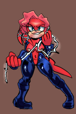 blue_eyes bodysuit breasts clothing female fur genitals hair innie_vulva looking_at_viewer nipples pink_hair red_body red_fur skinsuit smile smiling_at_viewer solo tail tight_clothing vulva nicole_chees archie_comics sega sonic_the_hedgehog_(archie) sonic_the_hedgehog_(comics) sonic_the_hedgehog_(series) lien-da echidna humanoid mammal monotreme hi_res