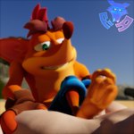 anthro feet foot_fetish foot_focus foot_play footjob male male/male sex rookieanimator210 activision blender_cycles crash_bandicoot_(series) crash_bandicoot bandicoot mammal marsupial 1:1 3d_(artwork) blender_(artwork) digital_media_(artwork) hi_res