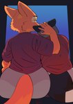 big_butt butt duo kissing markings rear_view tail tail_markings wide_hipped_anthro wide_hipped_female wide_hips toonarscontent dreamworks the_bad_guys diane_foxington canid canine fox mammal absurd_res hi_res