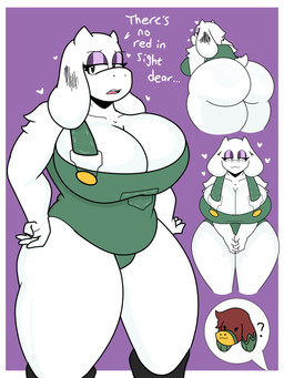 alternate_costume anthro big_breasts big_butt breasts butt clothing clothing_swap eyeshadow female fur horn makeup mature_female overalls presenting presenting_hindquarters simple_background smile solo text thick_thighs white_body white_fur enderbendr undertale undertale_(series) samantha_(endrslendr) toriel boss_monster_(undertale) bovid caprine goat mammal 3:4 absurd_res english_text hi_res