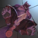 abs anthro balls clothed clothing erection erection_under_clothing feet fur genitals humanoid_genitalia humanoid_penis male mask muscular muscular_anthro muscular_male nipples pecs penis plantigrade solo tenting toes wball canid canine canis mammal wolf 2021 hi_res