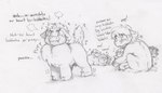 2022 ambiguous_gender baby baby_talk bodily_fluids brother_(lore) brother_and_sister_(lore) child comic dialogue ed_mortis english_text equid equine female_(lore) feral fluffy_pony fluffy_pony_(species) fur graphite_(artwork) greyscale group handwritten_text hooves horn intralingual_translation male_(lore) mammal mane monochrome mythological_creature mythological_equine mythology pencil_(artwork) raised_tail scared sibling_(lore) simple_background sister_(lore) sketch standing tail talking_feral tears text traditional_media_(artwork) unguligrade unicorn white_background young young_feral