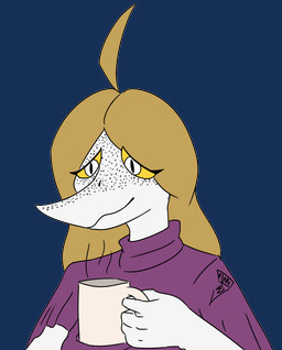 5_fingers ahoge anthro beverage blonde_hair clothing coffee coffee_mug eyelashes female fingers freckled_face freckles hair long_hair mature_anthro mature_female purple_clothing purple_sweater purple_topwear scales simple_background smile snout solo sweater topwear transparent_background white_body white_eyes white_scales yellow_sclera jacket_ignites third-party_edit cavemanon_studios snoot_game tarja_(snoot_game) dinosaur prehistoric_species reptile saurischian scalie theropod troodon troodontid 2024 alpha_channel color_edit colored digital_drawing_(artwork) digital_media_(artwork) headshot_portrait hi_res portrait watermark