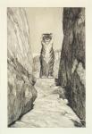 1882 19th_century ambiguous_gender ancient_art border felid feral greyscale hi_res license_info looking_at_viewer mammal max_klinger monochrome mountain nude outside pantherine public_domain solo tiger traditional_media_(artwork) white_border