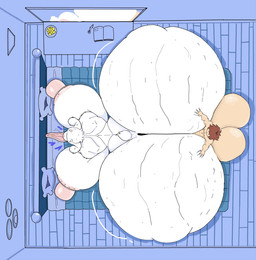 ambiguous_penetration anthro anthro_penetrated areola balls bed big_balls big_breasts big_butt big_nipples breasts brown_hair butt cellulite duo female female_penetrated floppy_ears furniture genitals hair horn huge_balls huge_breasts huge_butt huge_nipples huge_tongue human_on_anthro human_penetrating human_penetrating_anthro hyper hyper_balls hyper_breasts hyper_butt hyper_genitalia hyper_nipples hyper_tongue interspecies larger_anthro larger_female long_tongue male male/female male_penetrating male_penetrating_female nipples nude open_mouth penetration pink_areola pink_nipples sex size_difference smaller_human smaller_male tongue tongue_out white_body white_skin varix_9 undertale_(series) toriel boss_monster_(undertale) bovid caprine goat human mammal hi_res