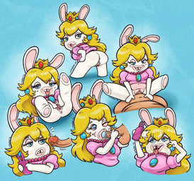 3_fingers anthro anus balls bent_arm biped blonde_hair blue_background blue_eyes blush blush_lines bodily_fluids bottomless bottomless_anthro bottomless_female breasts buckteeth butt cellphone clitoris clothed clothed_anthro clothed_female clothed_sex clothing confusion crown cum cum_on_face disembodied_penis duo ear_tuft electronics erection eyebrows eyelashes faceless_character faceless_male featureless_legs fellatio female female_anthro female_focus female_penetrated fingers flirting flirting_with_viewer floppy_ears fur gem genital_fluids genitals hair hand_on_belly hand_on_hip hand_on_own_hip headgear holding_cellphone holding_object holding_phone holding_smartphone humanoid_genitalia humanoid_penis humanoid_vulva interspecies leaning leaning_forward light long_ears long_hair looking_at_genitalia looking_at_penis looking_at_viewer lying male male/female male_human male_penetrating male_penetrating_anthro male_penetrating_female medium_breasts mismatched_genitalia mismatched_humanoid_vulva mismatched_vulva mitten_hands motion_lines multicolored_body navel no_eyebrows noseless on_back oral pawpads penetration penile penis phone pink_clitoris pink_clothing pink_shirt pink_topwear presenting presenting_hindquarters red_tongue ruby_(gem) saliva saliva_on_penis saliva_on_tongue sapphire_(gem) sex shirt simple_background smartphone smile smiling_at_viewer spread_vulva spreading standing straight_arm taking_picture taking_selfie tan_anus tan_balls tan_body tan_eyebrows tan_eyelids tan_inner_ear tan_pawpads tan_penis tan_skin teeth text tongue tongue_out topwear tuft two_tone_body vaginal vaginal_penetration vulva white_body white_fur lustydeer mario_bros mario_plus_rabbids_kingdom_battle nintendo raving_rabbids rayman_(series) ubisoft rabbid_peach human lagomorph mammal rabbid 2026 artist_name colored crossover digital_drawing_(artwork) digital_media_(artwork) hi_res lighting multiple_scenes shaded