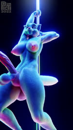 anthro balls big_balls big_breasts big_penis blue_body blue_eyes blue_fur bouncing_balls bouncing_breasts bouncing_penis breasts dancing erection fluffy fluffy_tail fur genitals gynomorph huge_penis humanoid_genitalia humanoid_penis intersex long_penis nude nude_anthro nude_gynomorph nude_intersex penis pole pole_dancing seductive solo tail picti cartoon_network the_amazing_world_of_gumball nicole_watterson domestic_cat felid feline felis mammal 3d_(artwork) 3d_animation 9:16 animated digital_media_(artwork) hi_res no_sound short_playtime webm