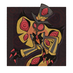 anthro clothed clothing fangs hat headgear headwear looking_at_viewer male multi_eye snake_hood solo spiral spiral_eyes teeth karin_apple25 hazbin_hotel hellaverse sir_pentious'_hat sir_pentious_(hazbin_hotel) demon reptile scalie snake 1:1