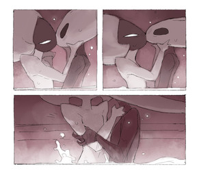 anthro biped black_body black_eyes blush blush_lines border detailed_background duo empty_eyes eye_contact female female/female female_anthro female_humanoid holding_partner humanoid_on_anthro inside kissing looking_at_another mouthless nude spa white_body white_border white_eyes justdog hollow_knight:_silksong hollow_knight_(franchise) team_cherry hornet_(hollow_knight) lace_(hollow_knight:_silksong) arthropod humanoid 2025 comic digital_drawing_(artwork) digital_media_(artwork) english_description hi_res
