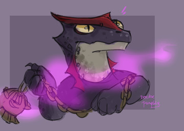 ambiguous_gender anthro chain clothed clothing holding_object incense_burner pupils simple_background slit_pupils solo yellow_sclera doctorpumpkins armello league_of_geeks nazar_(armello) gecko lizard reptile scalie digital_media_(artwork) signature