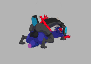 anthro anthro_on_anthro anthro_penetrated anthro_penetrating anthro_penetrating_anthro backsack balls big_balls duo female female_anthro female_penetrated from_front_position genitals male male/female male_anthro male_penetrating male_penetrating_female mating_press nude nude_anthro nude_female nude_male penetration severed_body_part severed_tail sex nyxtheskull mythology dragon mythological_creature mythological_scalie scalie absurd_res hi_res