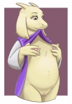 bottomless caprine cervine female flat_chested fondling goat large_nipples nipple_stimulation nipples pink_nipples plump_labia pubic_mound pussy solo toriel undertale undressing unknown_artist
Rating: Explicit
Score: 20
User: ktkr
Date: June 18, 2013
