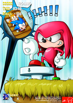 anthro black_eyes blue_body blue_fur exclamation_point fur gameplay_mechanics group male pushbutton red_body red_fur smile witchking00 cc-by-nc-nd classic_sonic_(universe) creative_commons sega sonic_the_hedgehog_(series) classic_knuckles classic_sonic classic_tails knuckles_the_echidna miles_prower sonic_the_hedgehog canid canine echidna eulipotyphlan european_hedgehog fox hedgehog mammal monotreme red_fox short-beaked_echidna true_fox